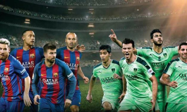 بدء بيع التذاكر لمباراة الأبطال بين نادي برشلونة و النادي الأهلي السعودي  برعاية الخطوط الجوية القطرية في الدوحة