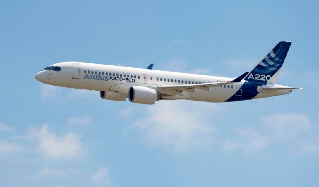 إيرباص تقدم طرازي A220-100 و A220-300