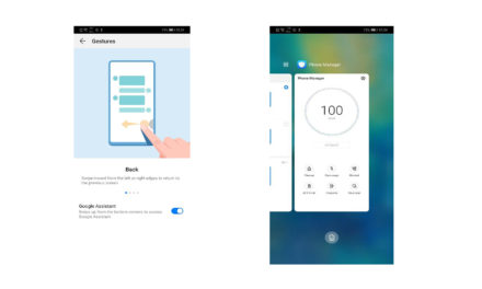 واجهة الاستخدام EMUI 9  توفر تجربة استخدام متميزة بالإعتماد على شاشة العرض الكاملة FullView Display وبصمة الأصبع