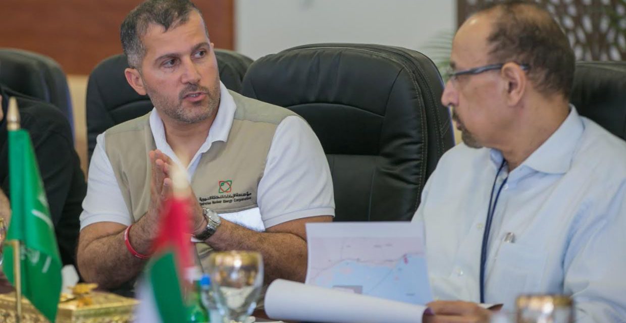 معالي وزير الطاقة والصناعة والثروة المعدنية السعودي يزور موقع مشروع محطة براكة للطاقة النووية السلمية