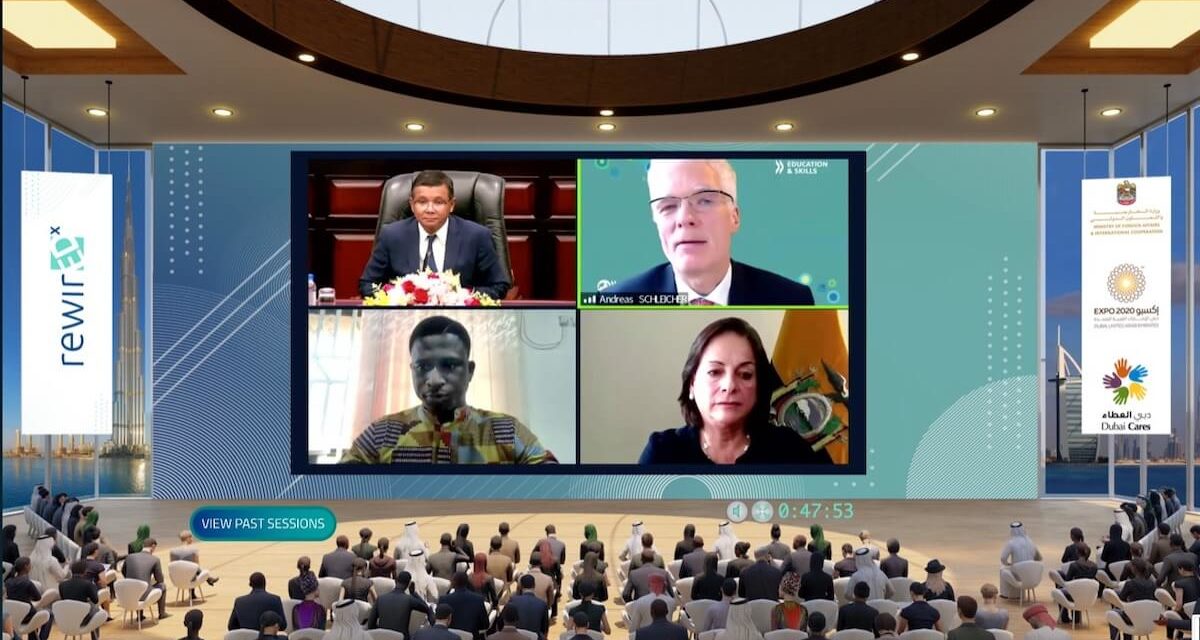 مؤتمر ريوايرد إكس الافتراضي يختتم فعاليته في إسبوع إكسبو 2020 دبي للمعرفة والتعلم بتوصيات لتعزيز التعاون والتواصل للارتقاء بمجالات التعليم والتعلّم وتحسين سبل العيش
