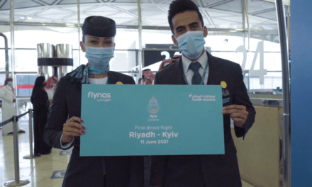 طيران ناس يحتفل بتدشين أولى الرحلات المباشرة بين الرياض وكييڤ الاوكرانية