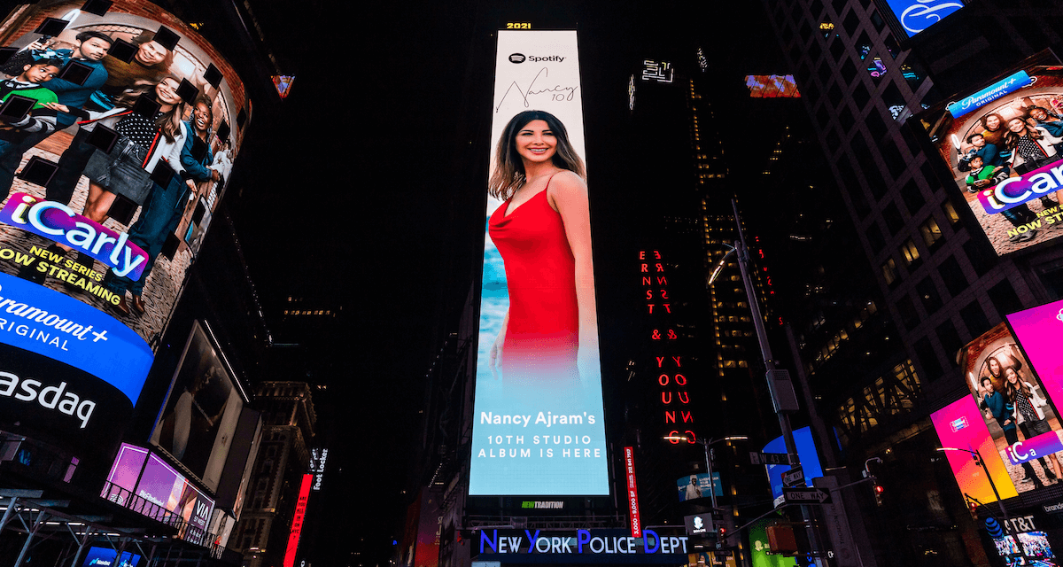Spotify  يحتفل بألبوم  Nancy 10 الأحدث للفنانة نانسي عجرم في مدينة نيويورك