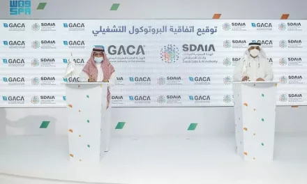 “#سدايا” والطيران المدني توقعان اتفاقية البرتوكول التشغيلي لمجالات التعاون المشترك، تشمل الإسهام في تسهيل إجراءات السفر والتحقق من أهلية المسافرين الصحية.