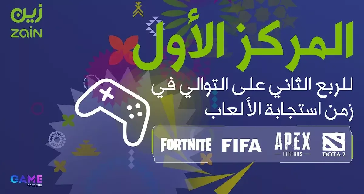 “زين السعودية” تتصدر تقرير Game Mode مجدداً