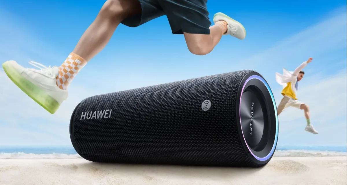 أفضل مكبرات صوت محمولة ذكية إذا كنت تريد صوتا رائعا:HUAWEI Sound Joy  التى تم تصميمها مع Devialet بعمر بطارية 26 ساعة تتصدّر القائمة