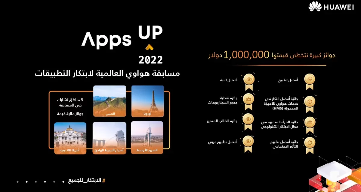 مسابقة Apps UP تعود مجدداً بجوائز نقدية تزيد عن مليون دولار أمريكي