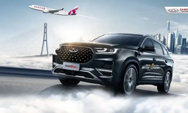 خلال مونديال كأس العالم في قطر 2022<br>سيارات شيري المتفوقة الفاخرة تؤمن النقل والتنقل لمختلف وسائل الاعلام