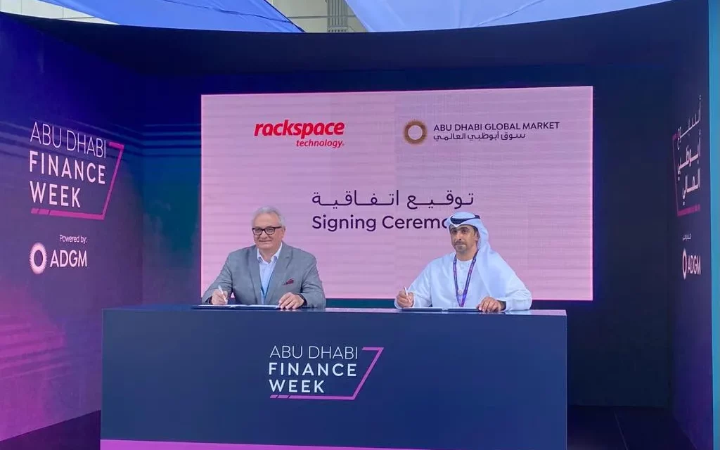 <strong>سوق أبوظبي العالمي و”راك سبيس للتكنولوجيا” يتعاونان دعماً لتسريع وتيرة انتقال عمليات السوق إلى السحابة</strong>