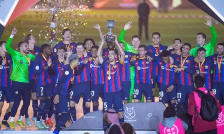 <strong>فريق برشلونة يُتوّج بلقب كأس السوبر الإسباني في الرياض</strong>