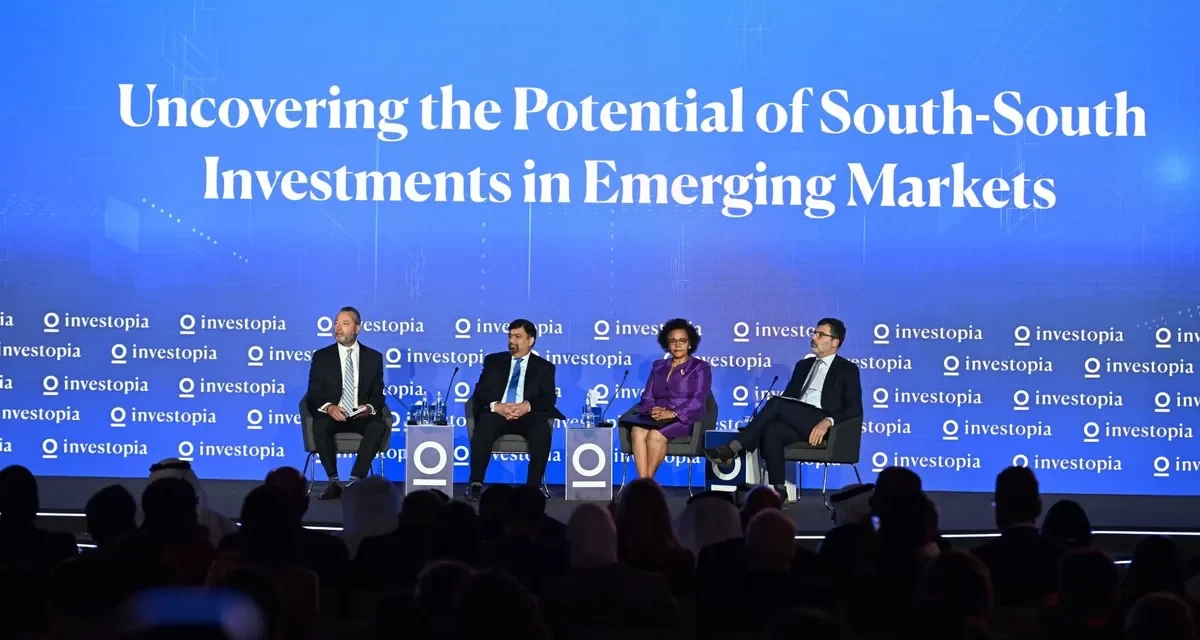في اليوم الأول من مؤتمرإنفستوبيا السنوي 2023 جلسة نقاشية تستكشف فرص الاستثمارات في الأسواق الناشئة بين بلدان الجنوب-جنوب