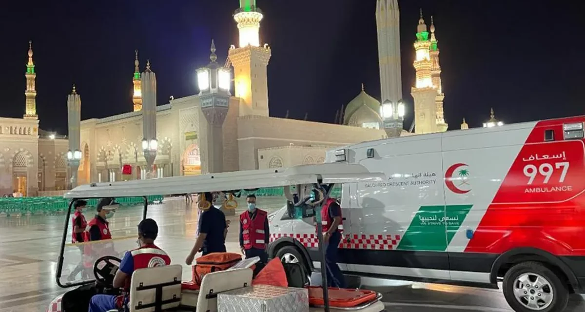 إنقاذ حياة معتمر إندونيسي أصيب بنوبة قلبية بالمدينة المنورة