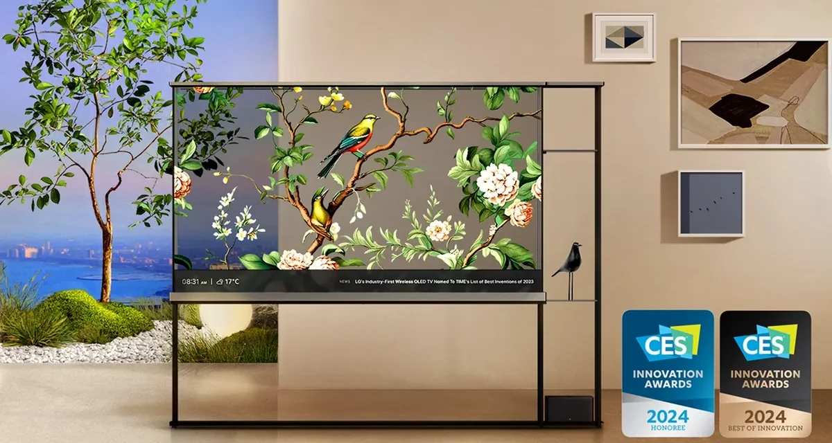 أول تلفزيون OLED لاسلكي وشفاف في العالم يمنح مفهوماً جديداً لتجربة الشاشات المتطورة