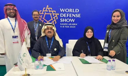 شركة جيسان توقع مذكرة تفاهم مع كلير فيجن، خلال معرض الدفاع العالمي الرياض 2024