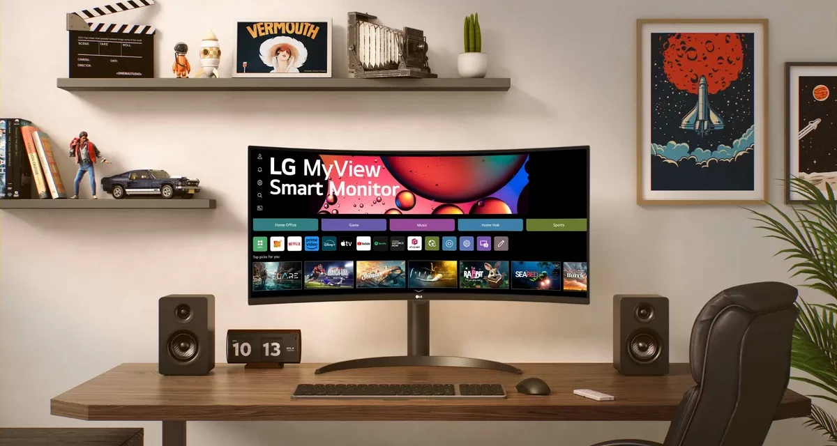 شاشة LG MYVIEW الذكية الجديدة والمنحنية توفر تجربة مستخدم واسعة النطاق