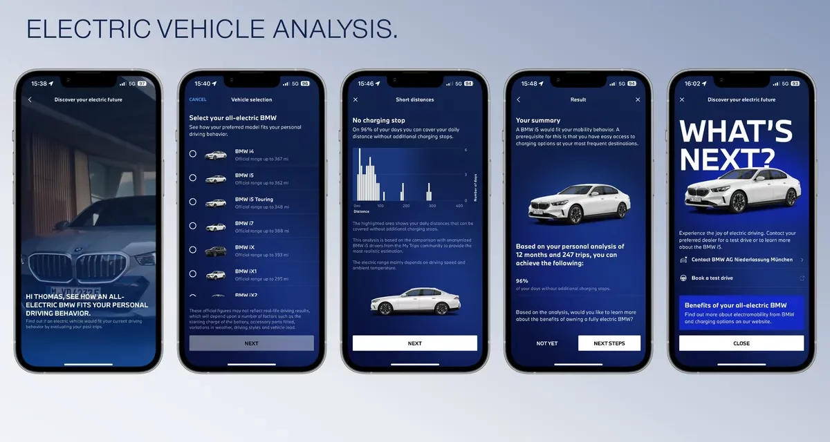 وظائف جديدة وتحديثات مكثّفة: تطبيق My BMW App يمنح العملاء أداةً تحثّهم على التحوّل نحو المحرّكات الكهربائية كخيار بديل عن محرّكات الوقود