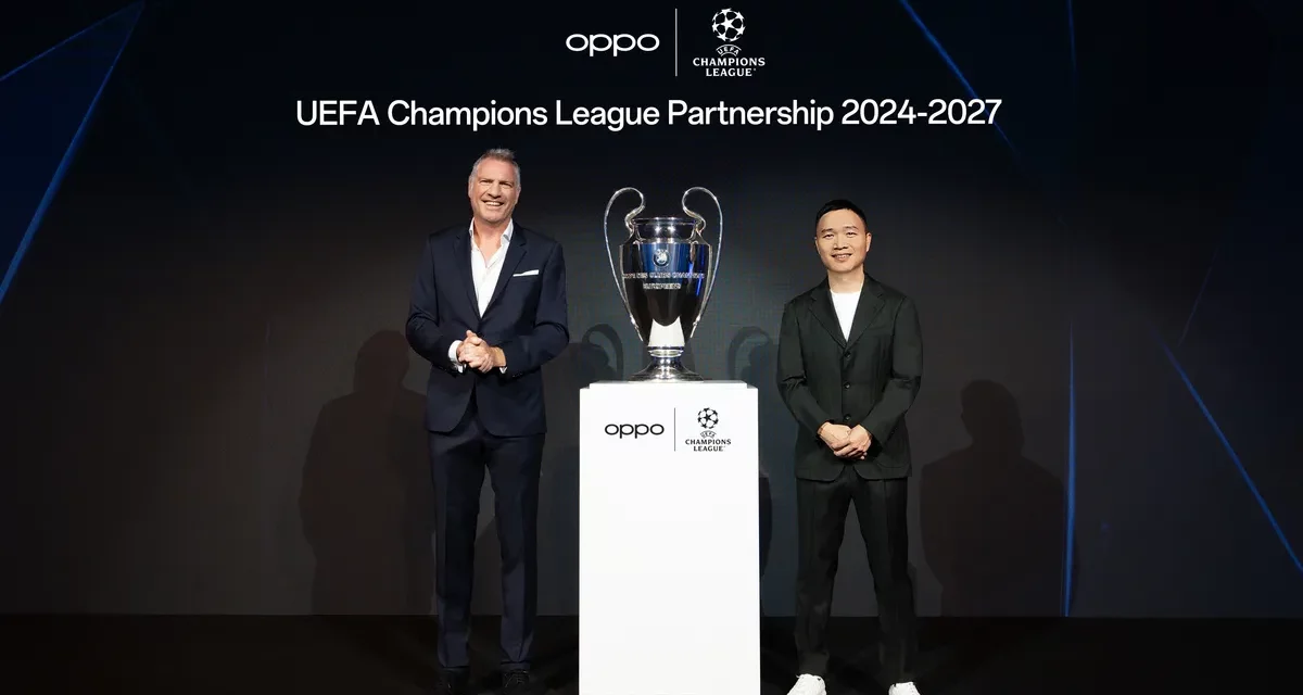 OPPO تجدد شراكتها مع الاتحاد الأوروبي لكرة القدم للمواسم الثلاثة المقبلة