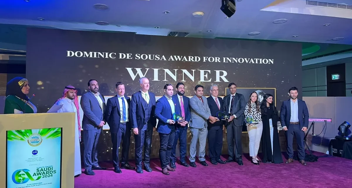 ريم الشرق الأوسط تحصد جائزة تقديرية نظير ريادتها المستدامة في قطاع التبريد والتكييف وتسخين المياه