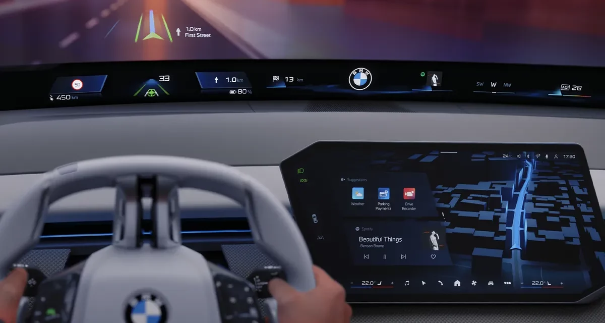 نظام BMW Panoramic iDriveالجديد يُحدث نقلة نوعية في مفهوم تشغيل السيارات.BMW تكشف للمرة الأولى عالمياً عن الحزمة التكنولوجية الرائدة لطرازات Neue Klasse ضمن معرض الإلكترونيات الاستهلاكية 2025.