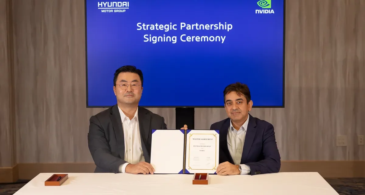 مجموعة هيونداي موتور تتعاون مع انفيديا NVIDIA لتسريع تطوير حلول الذكاء الاصطناعي للتنقل المستقبلي