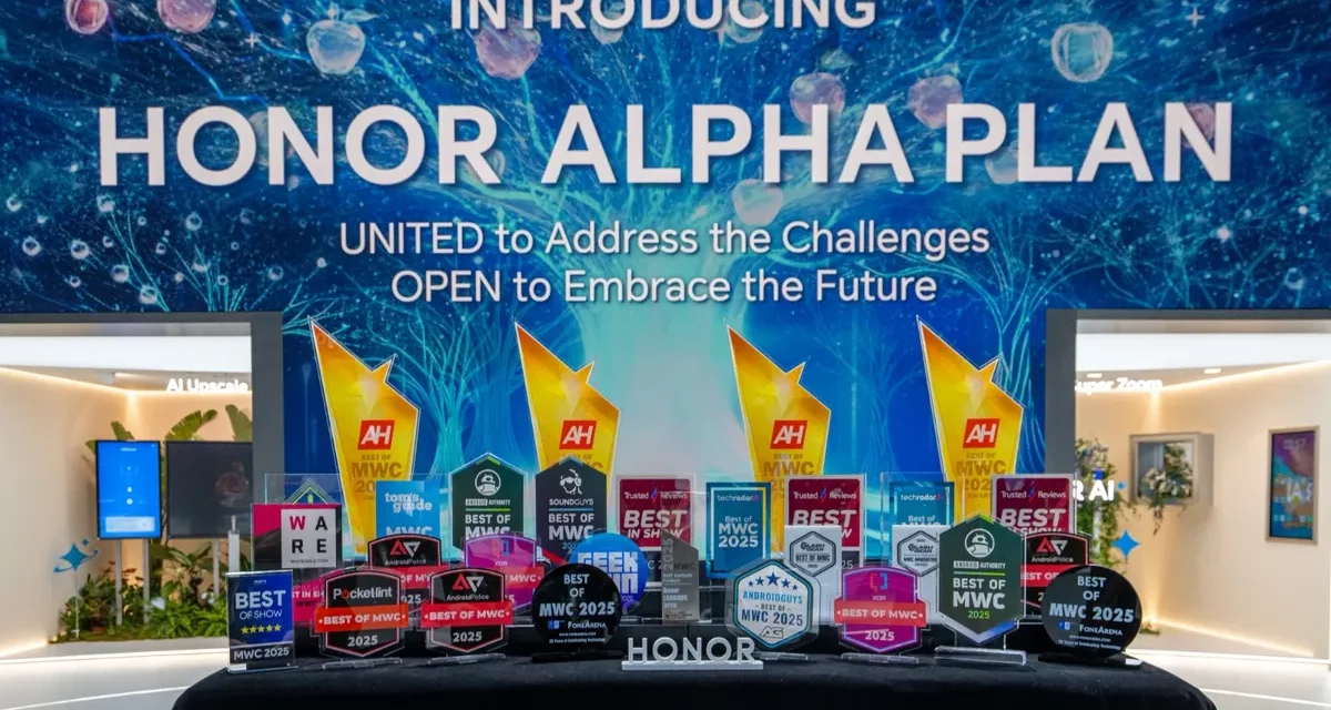 علامة HONOR تُبهر الجميع في مؤتمر MWC 2025 من خلال إطلاق خطة الريادة من HONOR