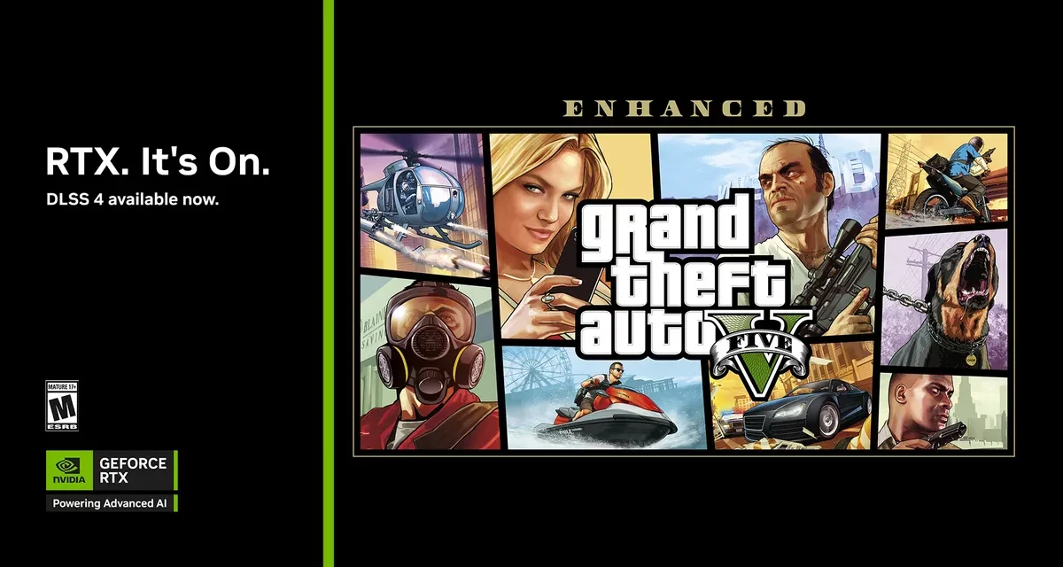 تقنية NVIDIA DLSS 4  تضيف دعماً لألعاب: Grand Theft Auto V Enhanced, Titan Quest II, Senua’s Saga Hellblade II  و Supraworld