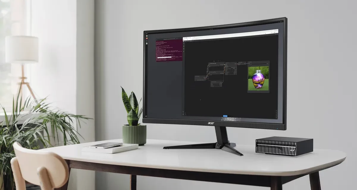 آيسر تكشف عن محطة العمل الصغيرةVeriton GN100 AI Mini Workstation المبنية على شريحة NVIDIA GB10 Superchip