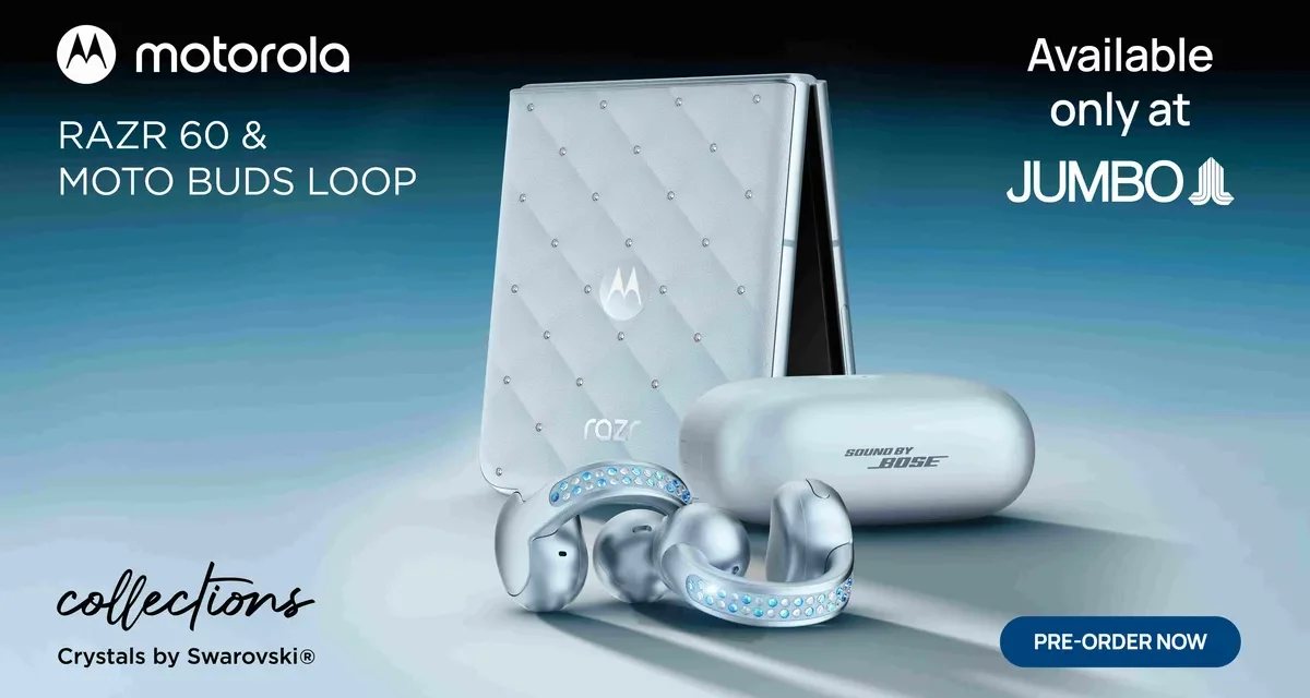 جمبو تتعاون مع موتورولا لإطلاق هاتف Motorola Razr 60 Swarovski Edition حصرياً في الإمارات