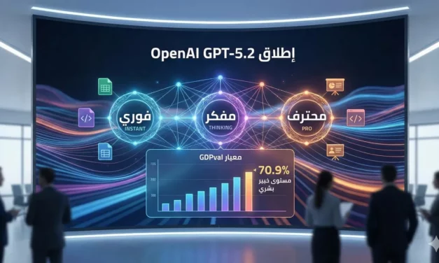 OpenAI تطلق GPT-5.2: أول نموذج ذكاء اصطناعي يصل إلى مستوى الخبراء البشر في الأعمال المهنية