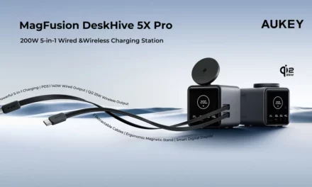 AUKEY تكشف عن محطة الشحن المكتبية MagFusion DeskHive 5X Pro في معرض CES 2026