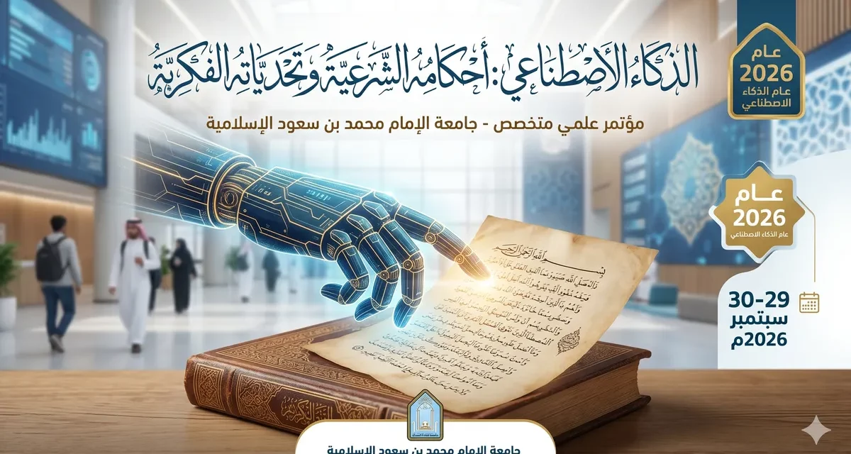 جامعة الإمام محمد بن سعود تطلق مؤتمراً علمياً حول الذكاء الاصطناعي وأحكامه الشرعية