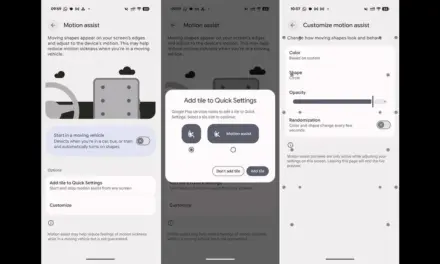 جوجل تطلق ميزة Motion Assist في أندرويد 17 لتقليل دوار الحركة في المركبات