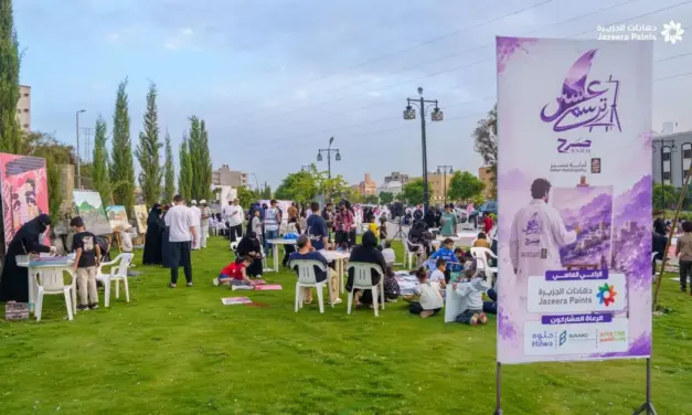دهانات الجزيرة ترعى فعالية عسير ترسم لدعم الفنون المحلية في أبها