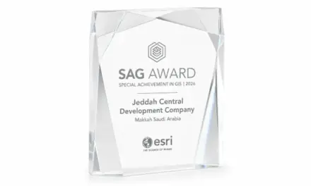 وسط جدة للتطوير تحصد جائزة Esri العالمية لنظم المعلومات الجغرافية