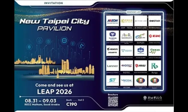 مشاركة 20 شركة من تايبيه الجديدة في معرض LEAP 2026 بالرياض