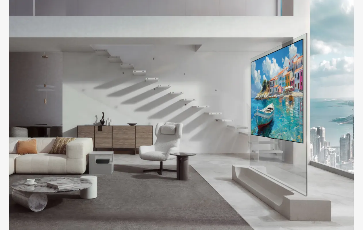 شاشة OLED evo W6 فائقة النحافة مثبتة على الجدار