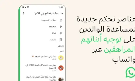 أدوات الرقابة الأبوية في تطبيق WhatsApp على الهاتف المحمول