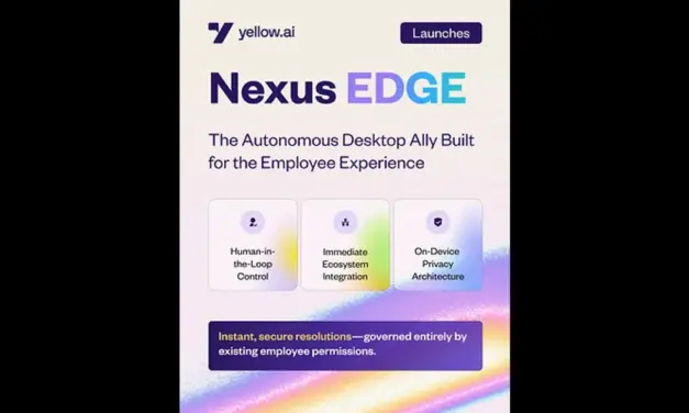 Yellow.ai تطلق تطبيق Nexus EDGE لأتمتة مهام الموظفين وحل المشكلات التقنية