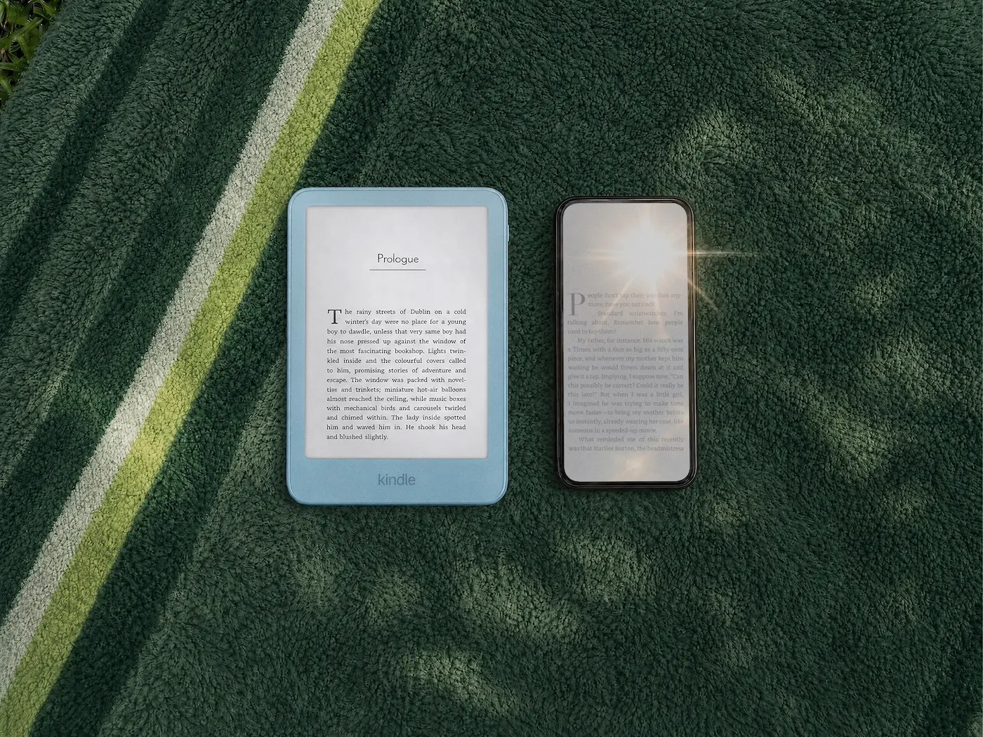 جهاز Kindle بغطاء من الألمنيوم وشاشة مريحة للقراءة