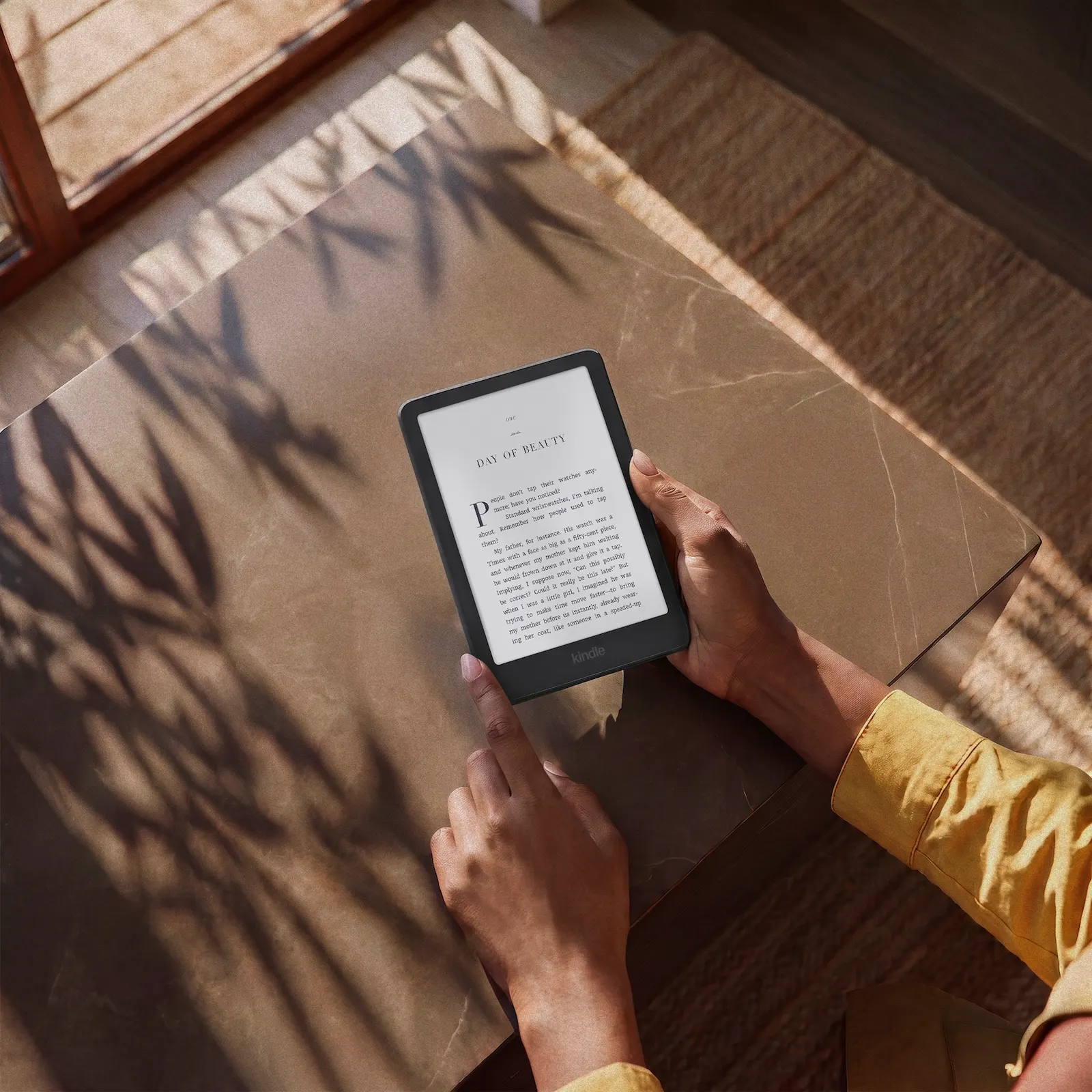 ألوان تحاكي الورق على شاشة جهاز Kindle Colorsoft