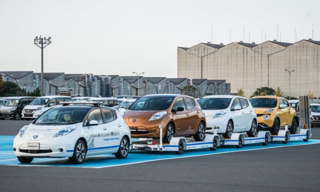 Nissan introduces driverless towing system at Oppama Plant