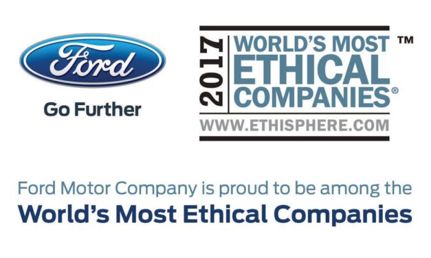 Corporate Responsibility Puts Ford Among World’s Most Ethical Companies for Eighth Straight Year