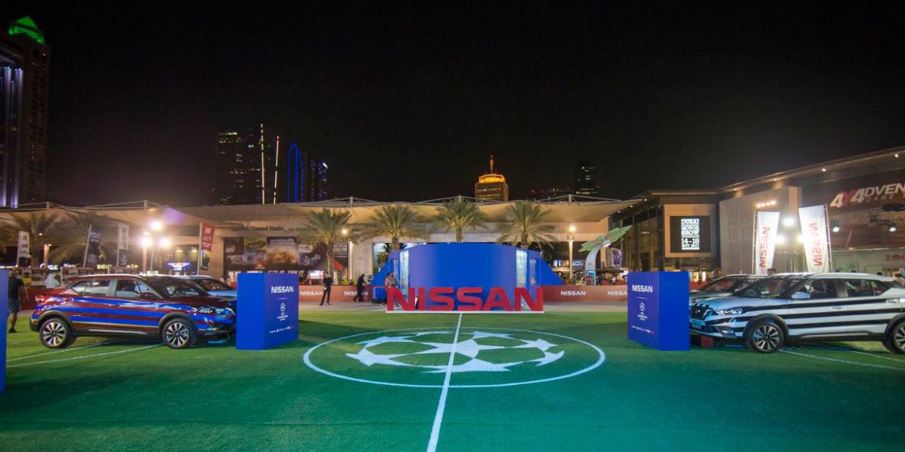 Nissan Cars Face off in the Ultimate Game of Auto Football at Dubai International Motor Show
