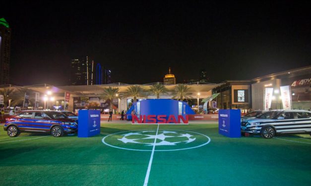 Nissan Cars Face off in the Ultimate Game of Auto Football at Dubai International Motor Show