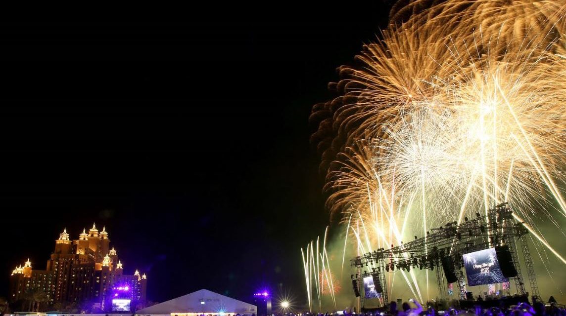 The resort welcomes 2018 with a dazzling display of fireworks