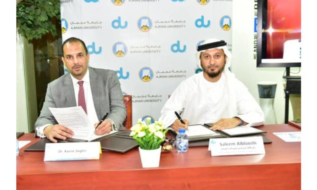 du and Ajman University sign MoU to collaborate on 5G and IoT development as part of U5GIG
