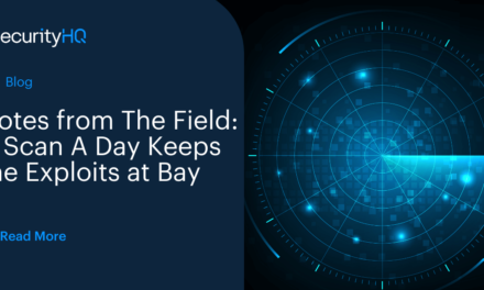 Notes from The Field. A Scan a Day Keeps the Exploits at Bay