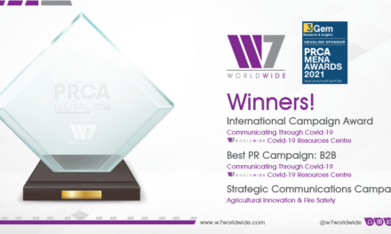 GCC Agency W7Worldwide Announced Winner of Best International Campaign PRCA MENA Awards 2021