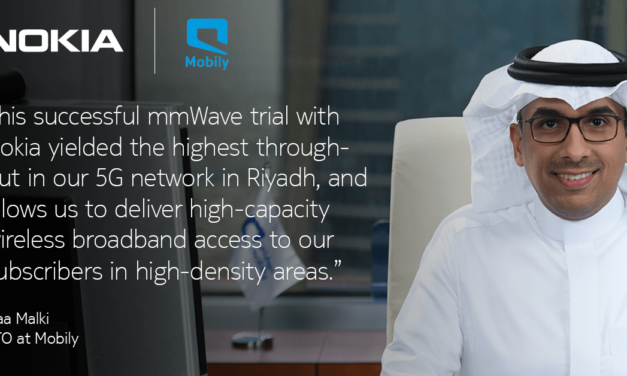 Nokia and Mobily achieve the highest throughput with mmWave in its live 5G network in Riyadh