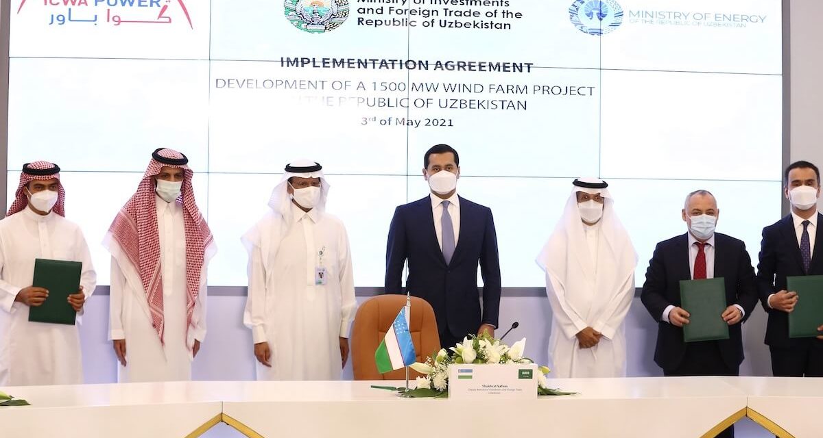 ACWA Power expands its presence in Central Asia with largest single-site wind farm in the region